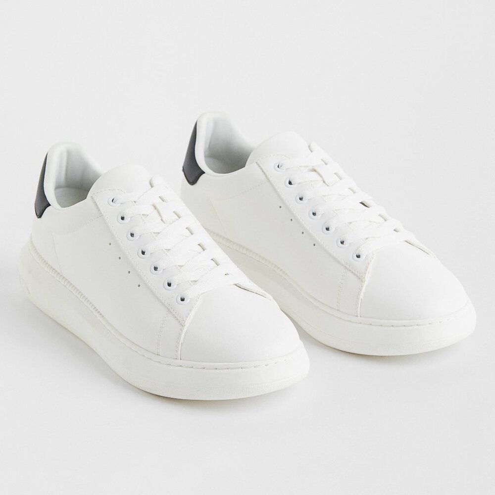 H&M White Chunky Sneakers Mens US 9 EUR 42